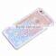 hard back luminous liquid sand case for apple phones