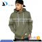 Causual long sleeve olive green adults winter plain dyed blank 320g 100% fleece cotton custom men pullover hoodie
