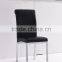 Dinning chair with PU and high rebound sponge and foam and stainless steel legs