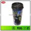16oz take away DIY plastic mug with removeable insert paper