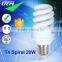 Compact Fluorescent Energy Saving Bulb 6400K E27 110V Spiral 20W Lamp