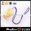 Custom imprint woven neck strap with custom logo for wholesale