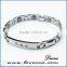 Health care silve gold men magnetic health bracelet armband