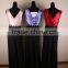 Simple decent women maxi dress western fashion long evening gown models