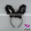 Party bunny headdress rabbit ear headband festival props with feathers