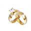 tin alloy 18kgp gold plated wedding ring jewelry