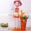 Metal craft garden decoration bike with flower pot