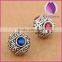 High quality 14mm round 925 Thai silver enamel beads