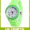 2016 New Arrival Cute Candy Color Silicone Women Watch Quartz Fashion Casual Watch