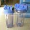 white/clear/blue Filter Housing/household c Refillable Water Filter Cartridge Housing
