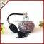 OUBOAO Handmade Circular Shape Purple Glass Airbag Sprayer Pump Perfume Bottle With White Point