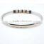 Cable Wire Bangles Made of 316L Stainless Steel for Men Customized