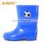 High quality football pattern pvc rain boots cheap pvc rain shoes for boys