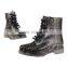 Lace-Up Women's PVC Rain Boots Water Resistant Rain Shoes Snake Skin Printed Waterproof Ladies galoshes