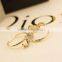 humor and popular smart mustache diamante rings