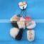 cheap fake fur fox tail keychain artificial foxtail