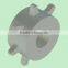 IS615 Radius Flush Grid with Pop-up Flights Plastic Conveyor Belt