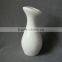 Elegant Wholesale Pure White Fish Shape Stoneware Bud Vase Small Decorative Flower Vase White Mini Bud Vase
