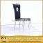 french script black fabric dining chair for banquet