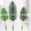 mini green plastic artificial palm leaves