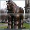 Public art antique outdoor brass horse statue