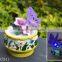 Decorative polyresin music box with LED for home decor