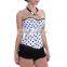 Women's Fashion Sexy Satin Lingerie Corset Bustier With Tutu Mini Skirt Set