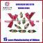 high quality handmade flowers with satin ribbon for cloth decoration