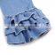 On sale Baby Girls Ruffle Pants,Denim Ruffle Pants
