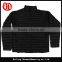 Light weight black color men nylon winter jacket zip up