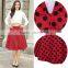 casual summer XXL women polka dots oversized puffy tulle skirt