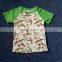 Wholesale short sleeves customize kids raglan t shirt boys icing ruffle raglan