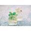 ball glass perfume bottle with flower cap