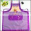 wholesale printed PVC kitchen apron New design plastic kitchen disposable apron