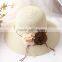 B40087A Latest Korea straw bucket flower hats