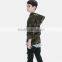 B40689A 2017 autumn top sale boys army printed pullover hooded sweatshirt