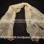 Hand woven cotton scarf with aari work