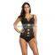 Women Steel Bones Waist Trainer Corset Latex Body Shaper
