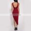 Asymmetric Scoop Back summer women dresses with Clothing Manufacturer