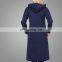 OEM Service Wholesale Custom Muslim Women Sportwear Fully Closed Sport Wear Dark Blue with Hat Sport Design Muslim Dress