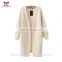 2016 Winter Cardigan Cream Color Knit Long Knitted Sweater Women Cardigan