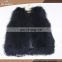 wholesale price mongolian lamb fur vest classic tibet lamb fur vest for women