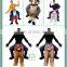 2017 Christmas riding costume carrying man costume ride on fancy dress costume for party