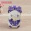 Hot sale Korean style birthday gift for girl child cute lucky cat cartoon tin money box metal piggy bank with lock and key