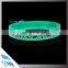Transparent Rubber Wristbands Cutom Screen Printing Silicone Bracelet with Saying