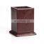 Manufacture Low MOQs Leather Exquisite Stationery Pen Stand