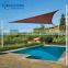 UV blocked patio sun shade net triangle swimming pool garden shade sail made in China