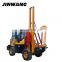 Hydraulic post installation PV pneumatic pile driver for highway guardrail