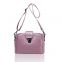 Europe and the United States new leather women's oblique cross-bag lychee-patterned head layer cowhide lock bucket one-shoulder female bag