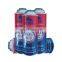 portable stove butane gas empty cans and empty aerosol container